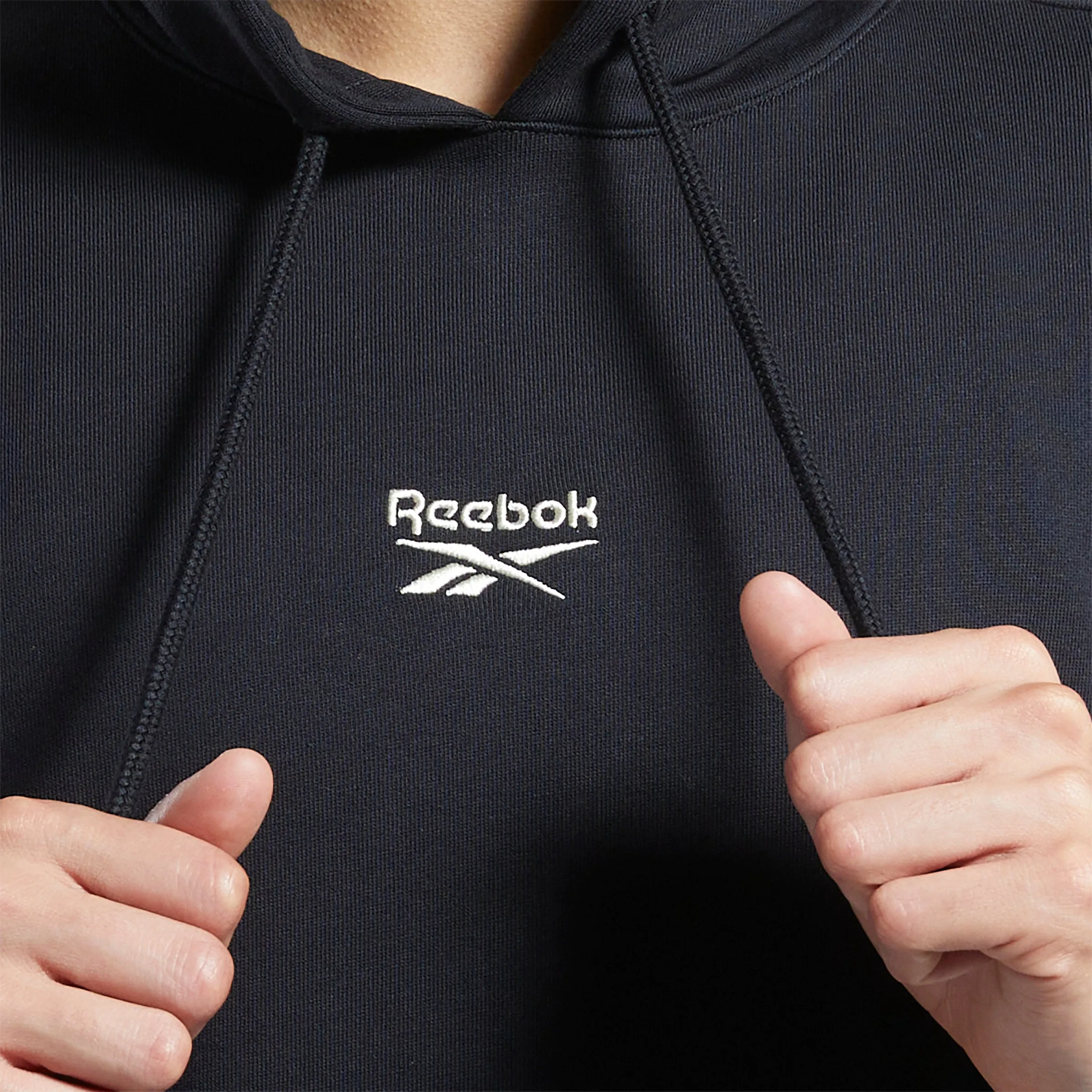Reebok Apparel Men Classics Small Vector Hoodie Black sold by Reebok product image thumbnail 5