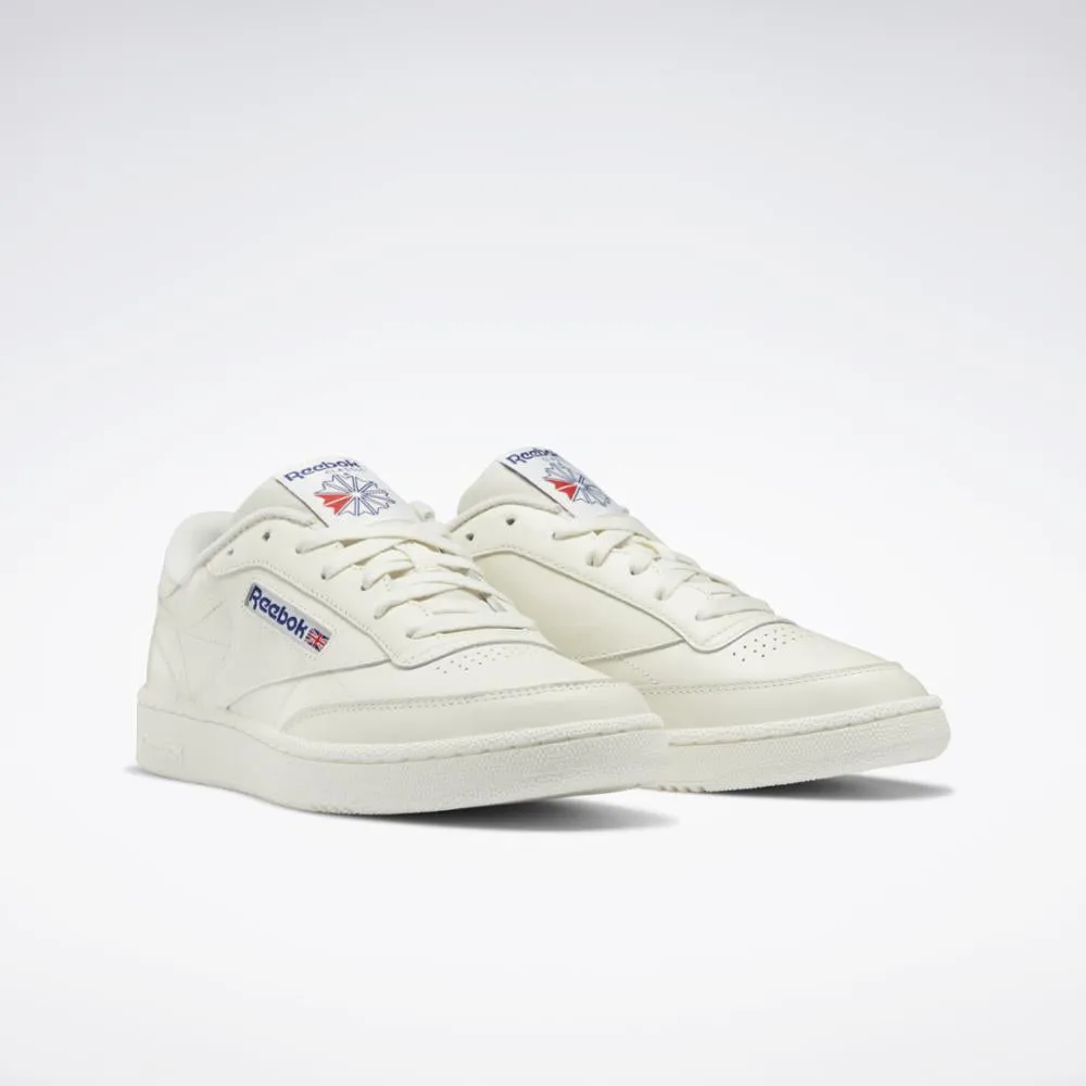 Reebok Footwear Men Club C 85 Shoes CHALK/CHALK/CLASSIC COBALT sold by Reebok product image thumbnail 3