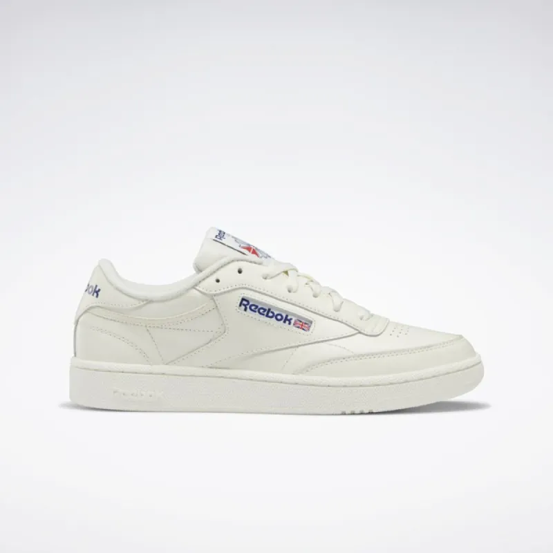 Reebok Footwear Men Club C 85 Shoes CHALK/CHALK/CLASSIC COBALT sold by Reebok