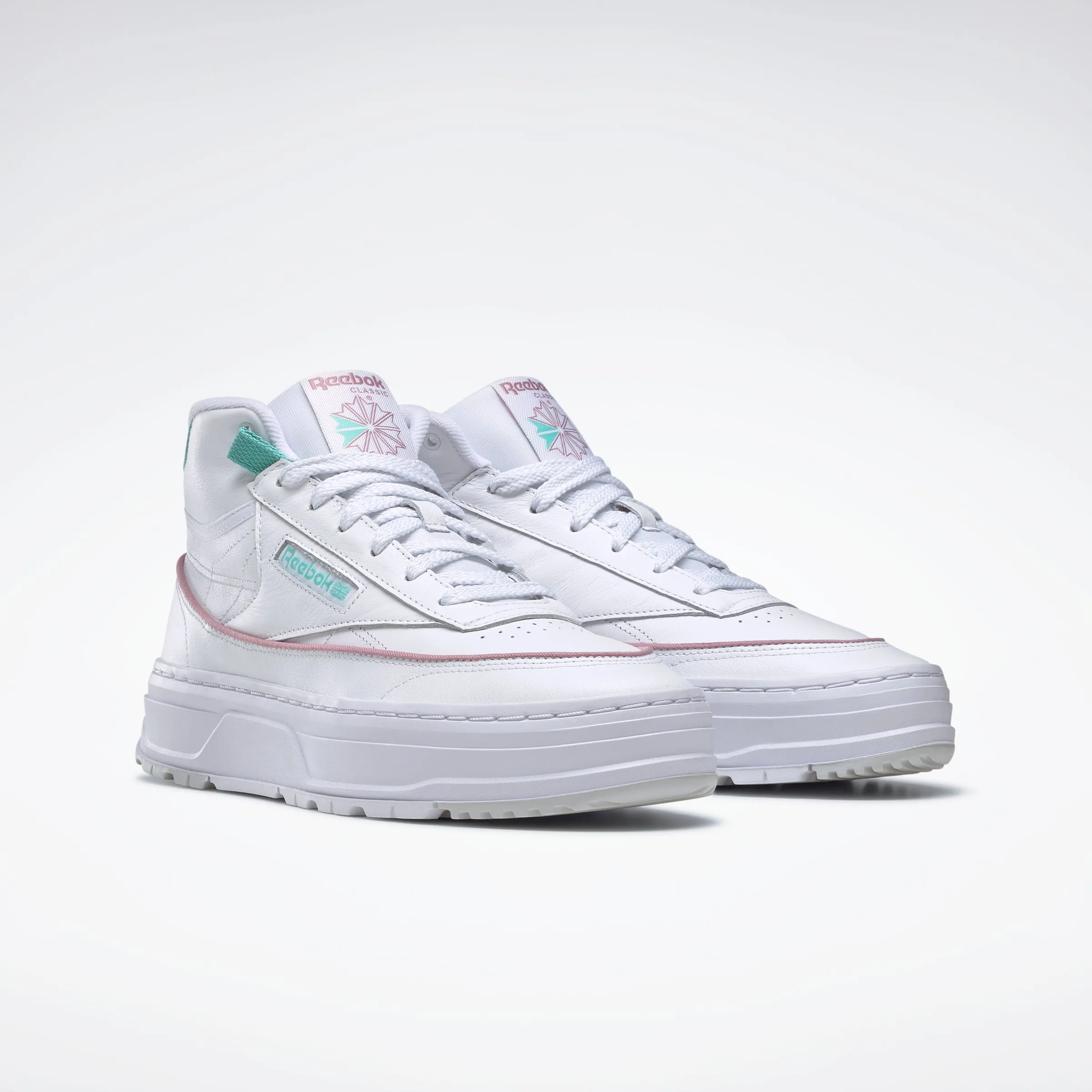 Reebok Footwear Women Club C Geo Mid Shoes Ftwwht/Inflil/Seclte sold by Reebok product image thumbnail 3