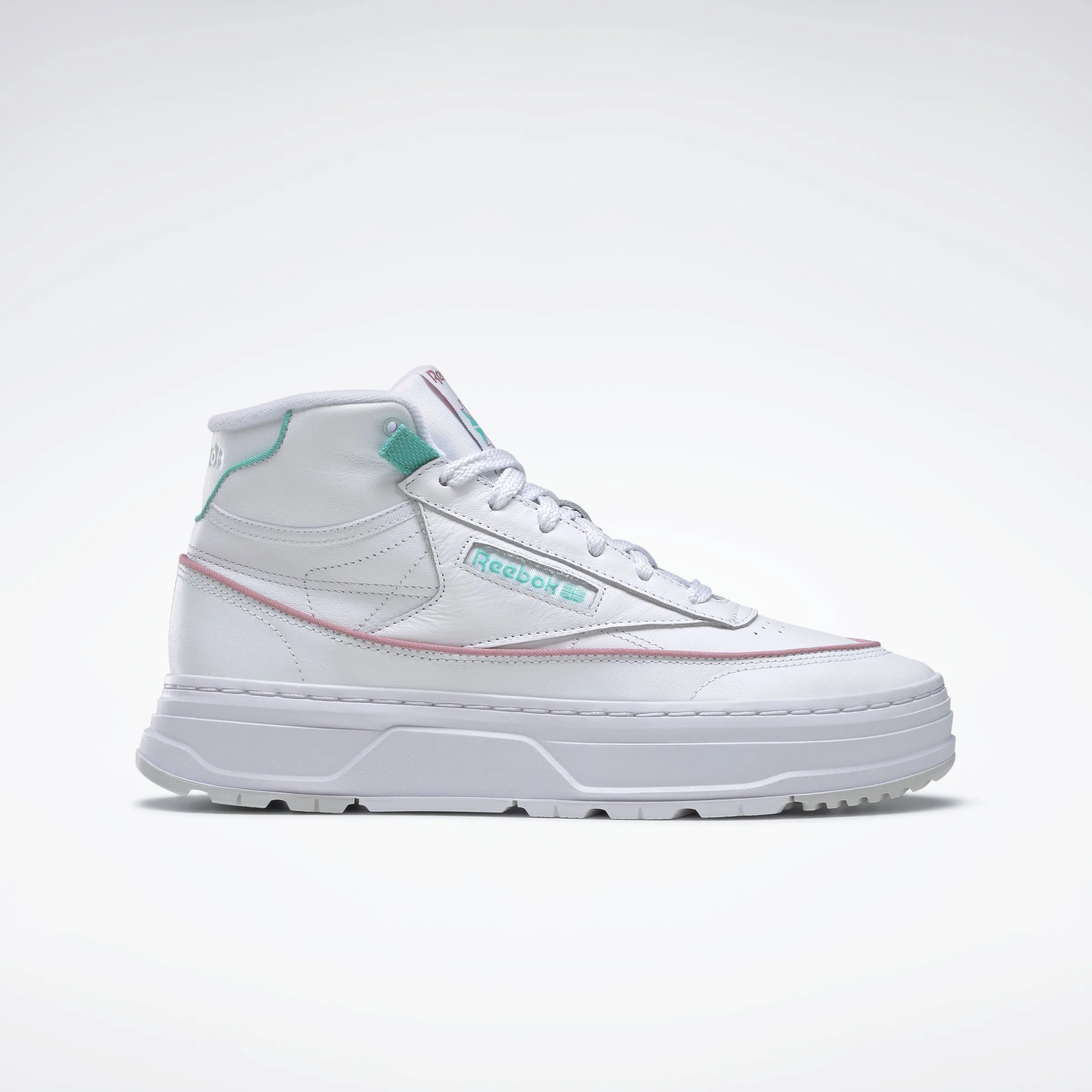 Reebok Footwear Women Club C Geo Mid Shoes Ftwwht/Inflil/Seclte sold by Reebok