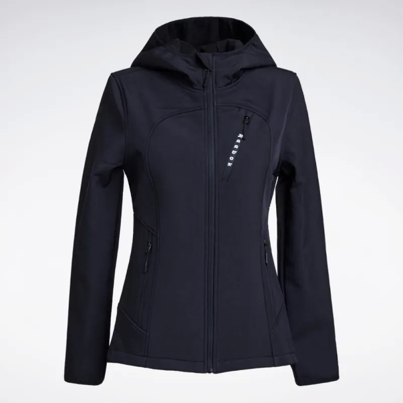 Reebok Apparel Women Slim-Fit Woven Jacket BLACK sold by Reebok