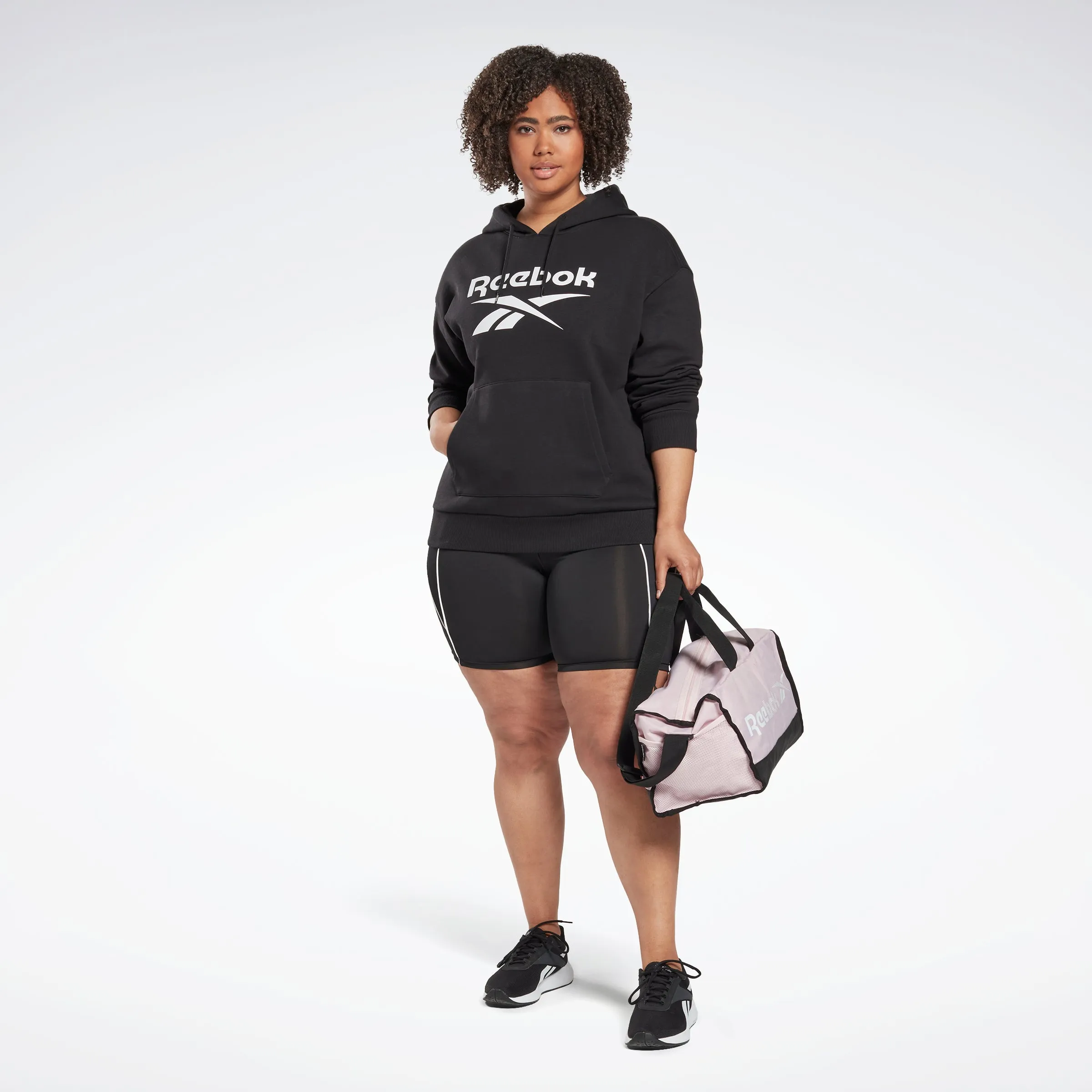 Reebok Apparel Women Reebok Identity Logo Fleece Hoodie (Plus Size) Black sold by Reebok