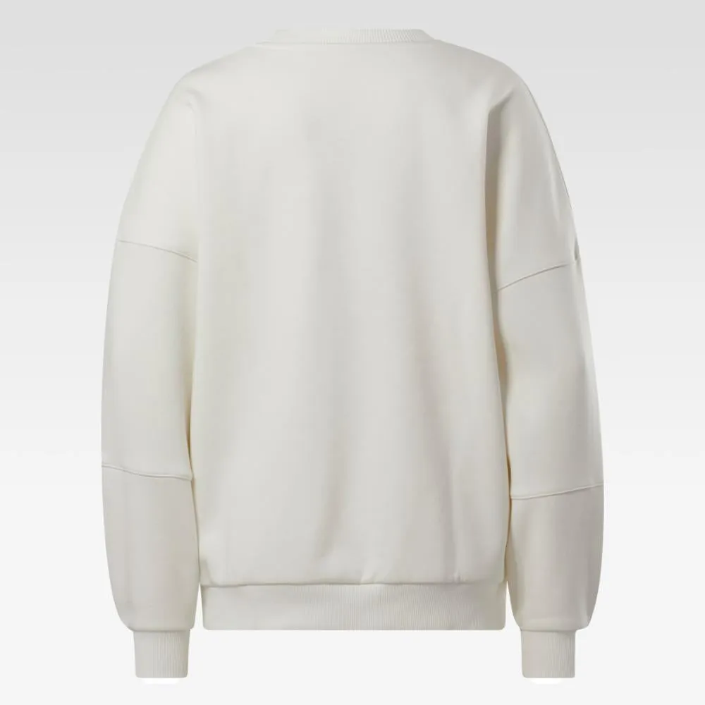 Reebok Apparel Women LUX OVERSIZED CREW CHALK sold by Reebok product image thumbnail 2