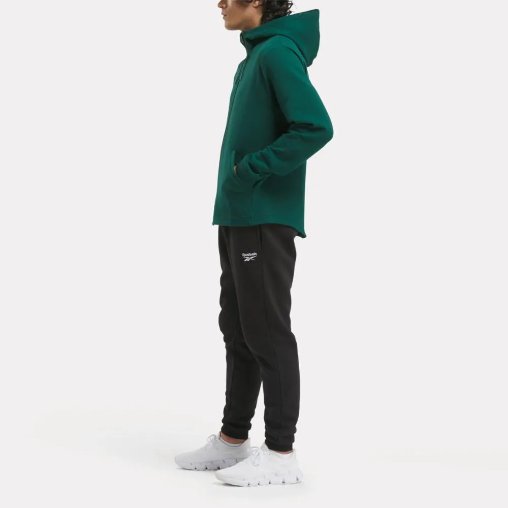 Reebok Apparel Men Active Collective DREAMBLEND Full-Zip Hoodie COLLEGIATE GREEN sold by Reebok product image thumbnail 2