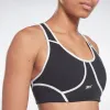 Reebok Apparel Women Lux Racer Colorblocked Padded Bra Black sold by Reebok