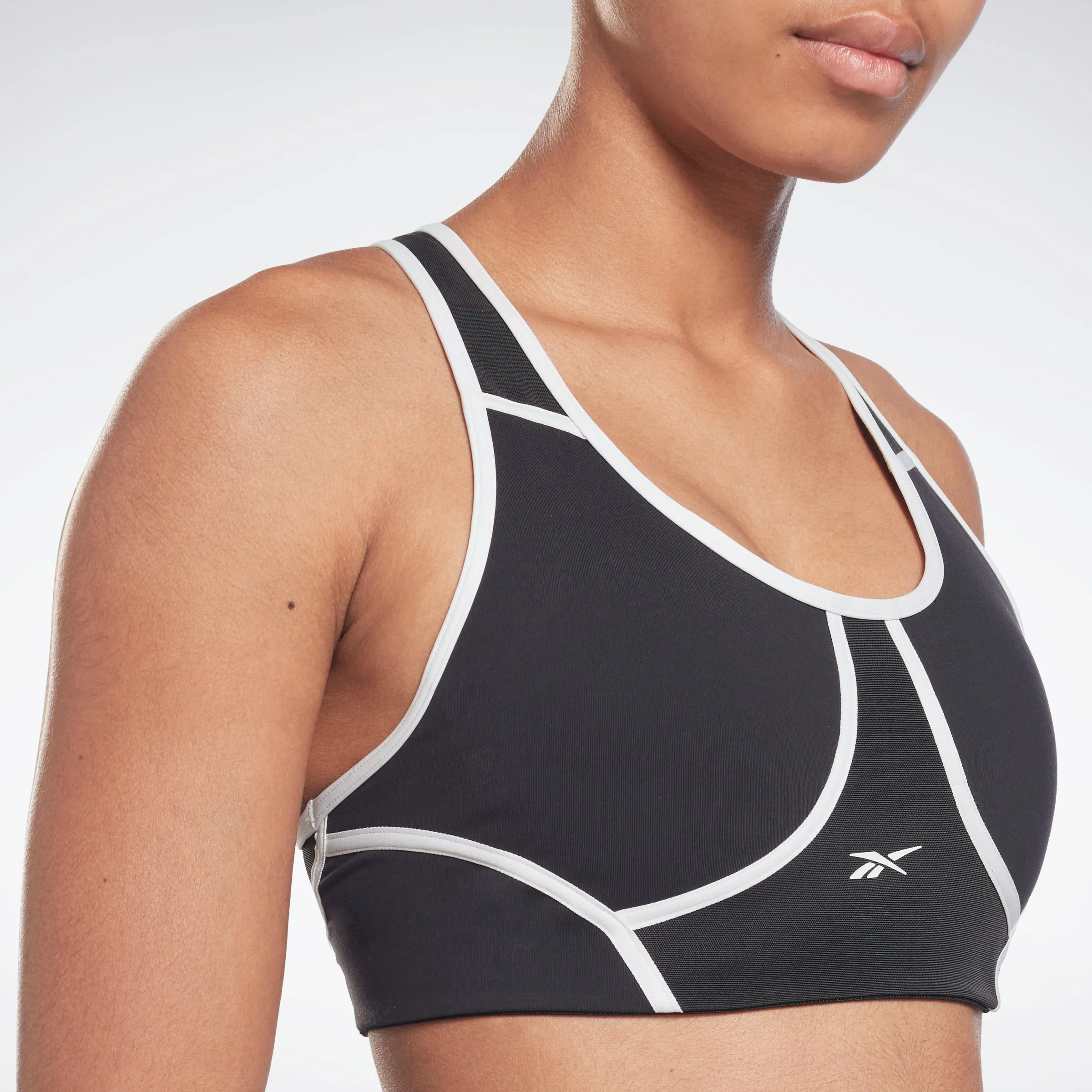 Reebok Apparel Women Lux Racer Colorblocked Padded Bra Black sold by Reebok product image thumbnail 4