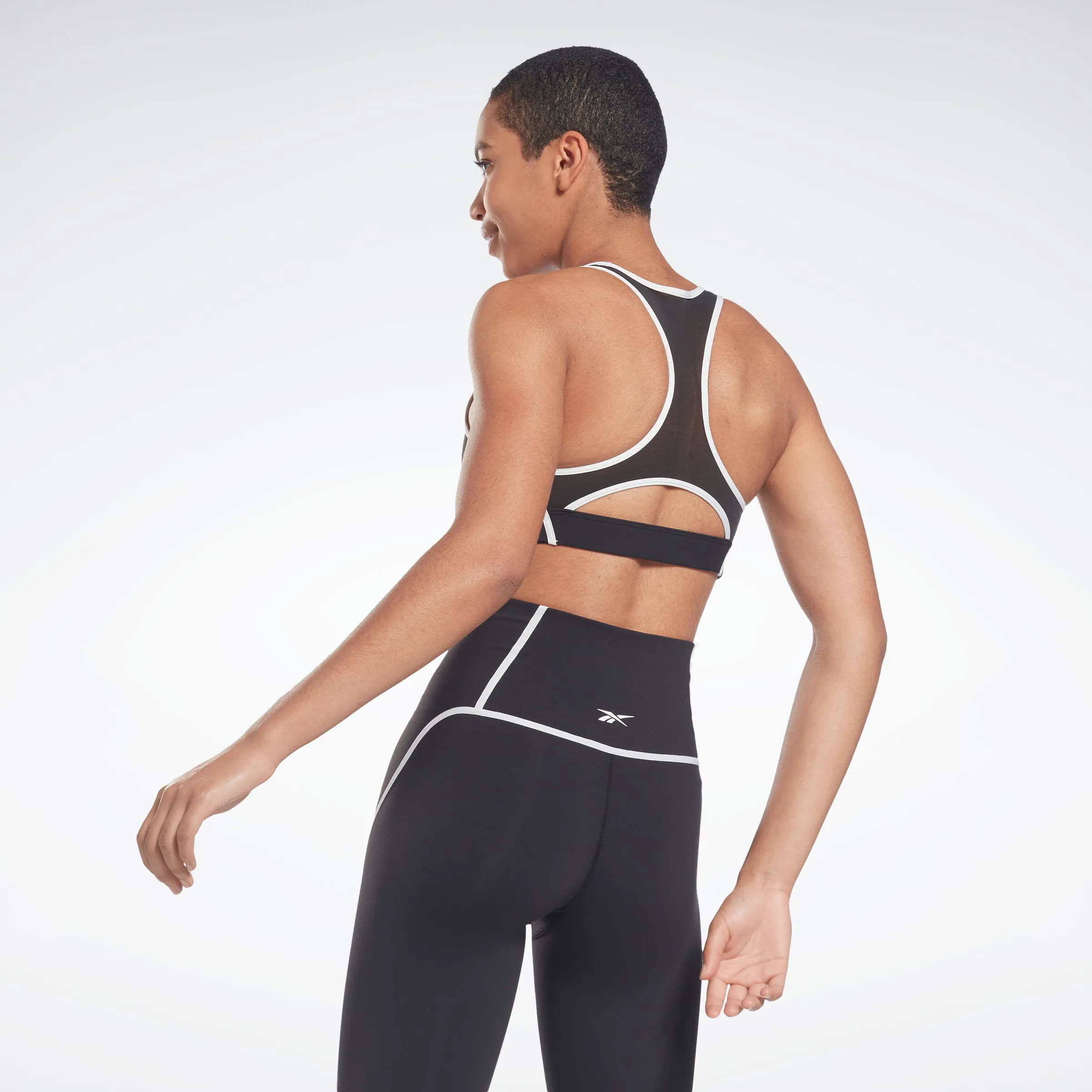 Reebok Apparel Women Lux Racer Colorblocked Padded Bra Black sold by Reebok product image thumbnail 3