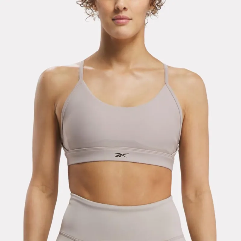 Reebok Apparel Women Lux Strappy Sports Bra ASH sold by Reebok