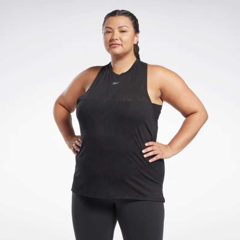 Reebok Apparel Women Burnout Tank Top (Plus Size) BLACK sold by Reebok