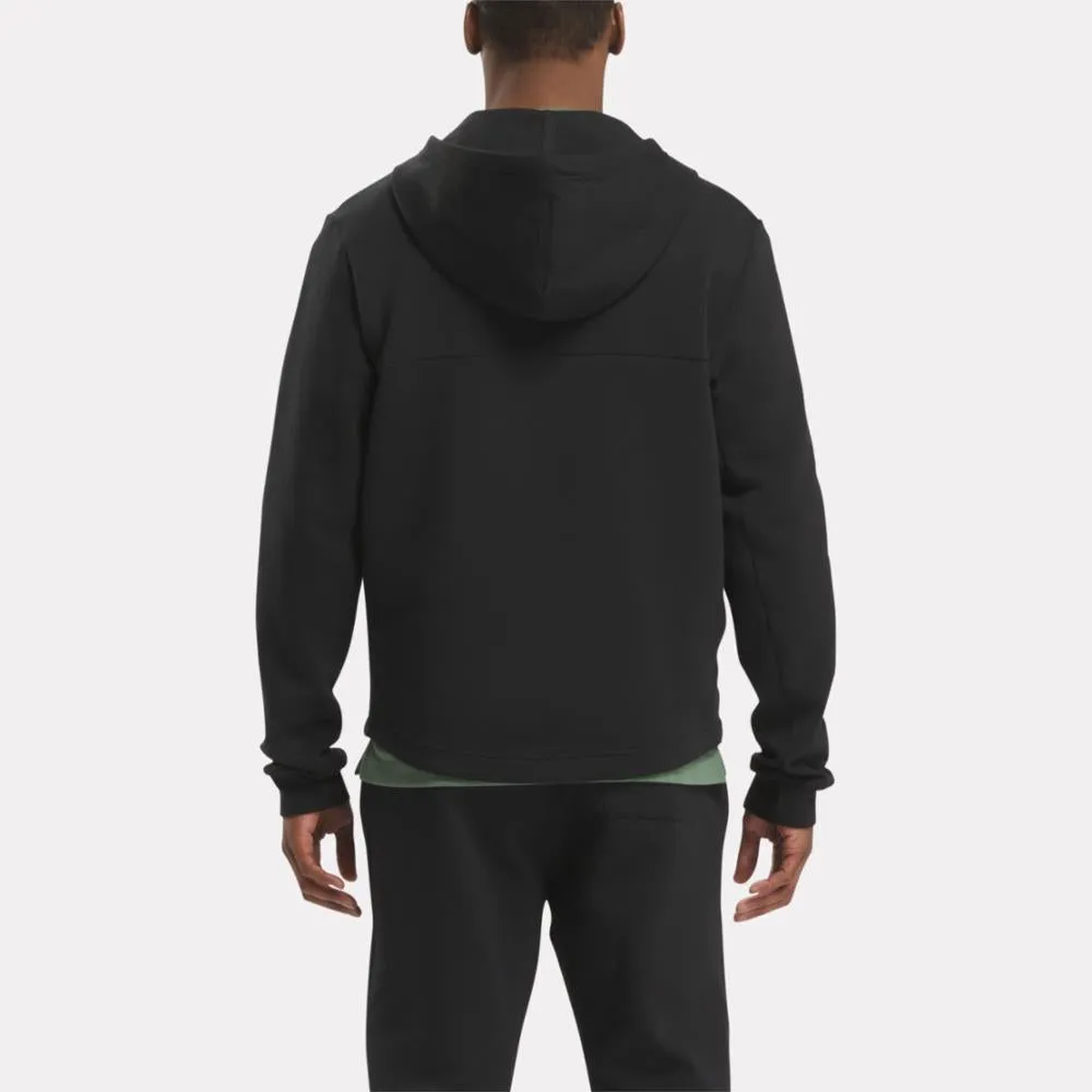 Reebok Apparel Men Active Collective DREAMBLEND Full-Zip Hoodie BLACK sold by Reebok product image thumbnail 3