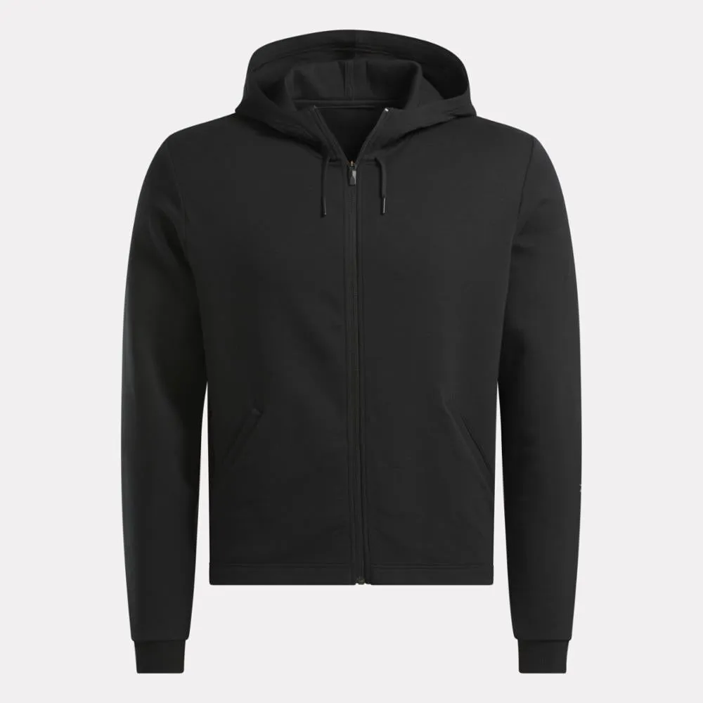 Reebok Apparel Men Active Collective DREAMBLEND Full-Zip Hoodie BLACK sold by Reebok product image thumbnail 5