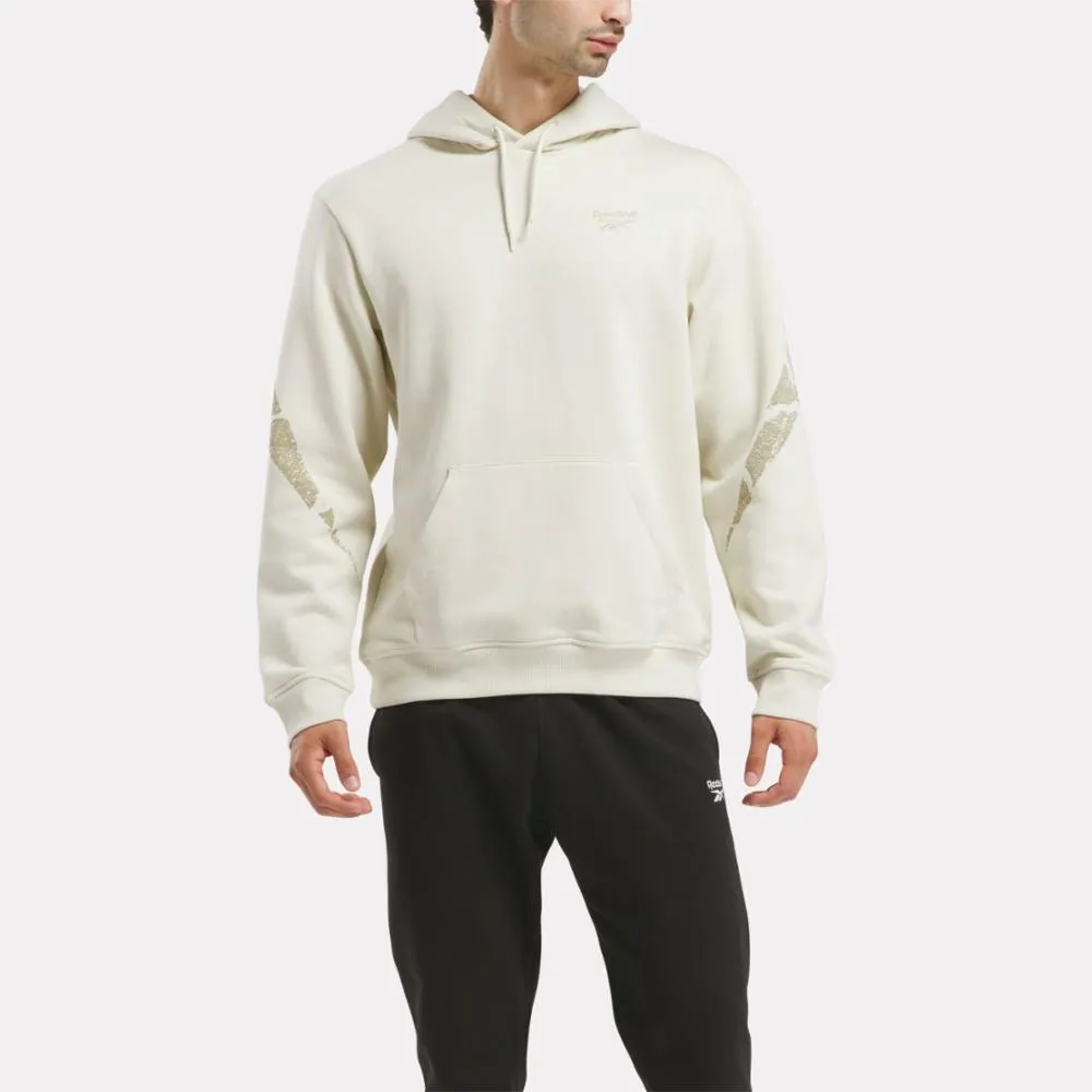 Reebok Apparel Men Back Vector Unearthed Hoodie ALABASTER sold by Reebok