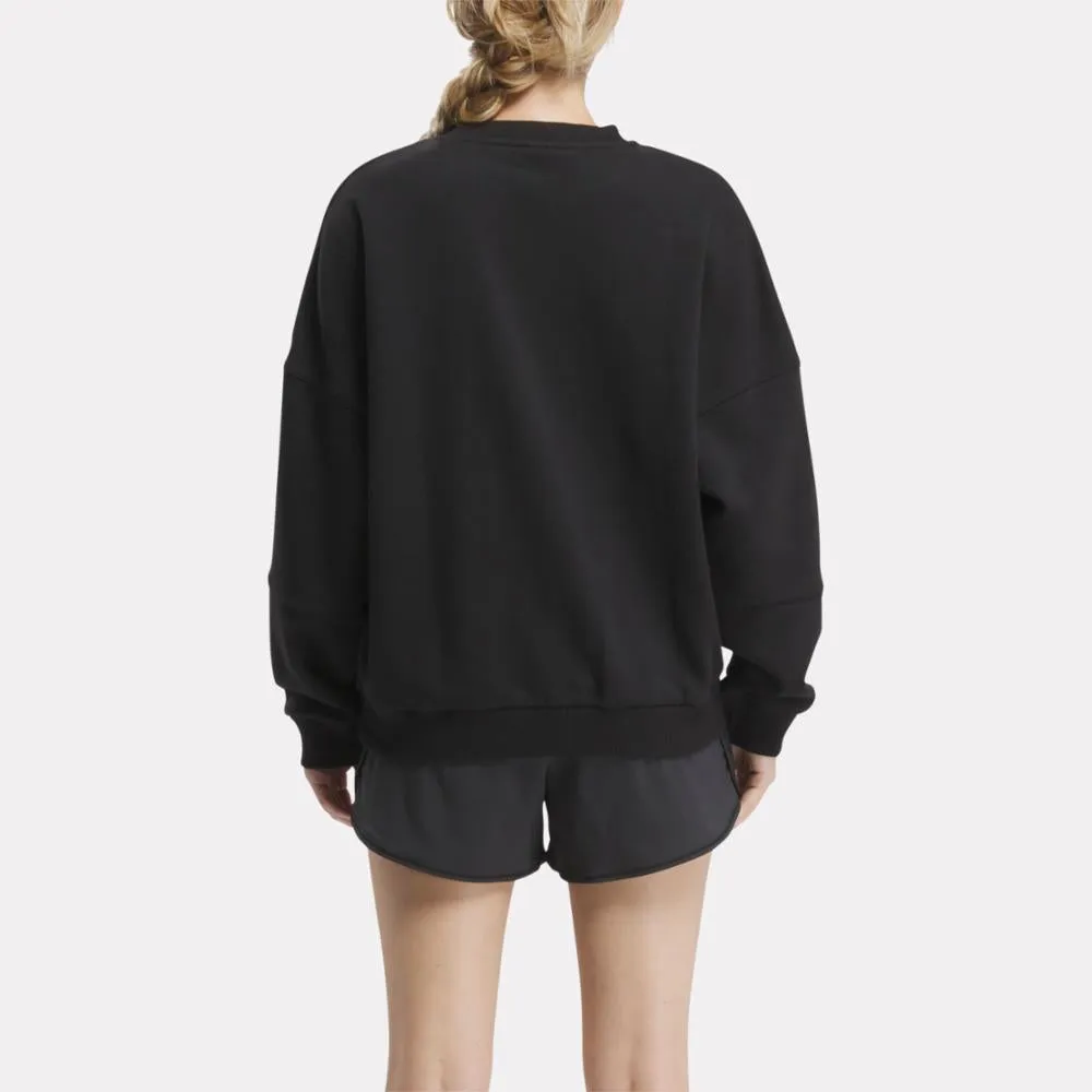 Reebok Apparel Women Lux Oversized Crew BLACK sold by Reebok product image thumbnail 3