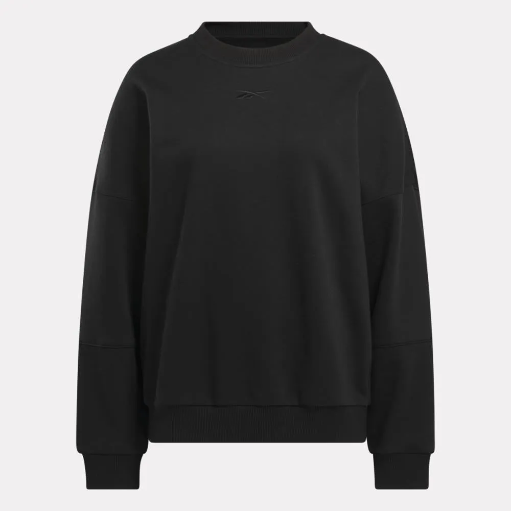 Reebok Apparel Women Lux Oversized Crew BLACK sold by Reebok product image thumbnail 5