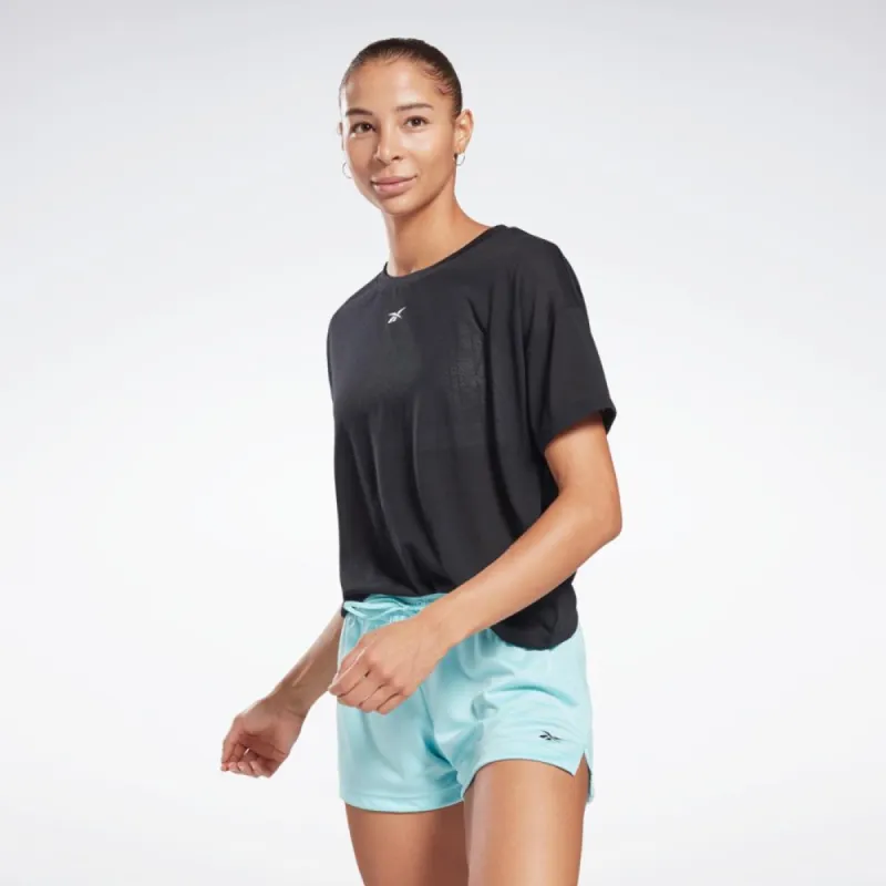 Reebok Apparel Women Workout Ready Supremium T-Shirt BLACK sold by Reebok