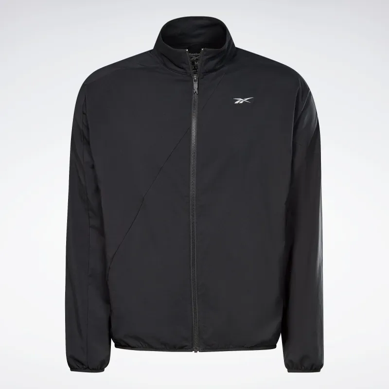 Reebok Apparel Men Running Woven Windbreaker Black sold by Reebok