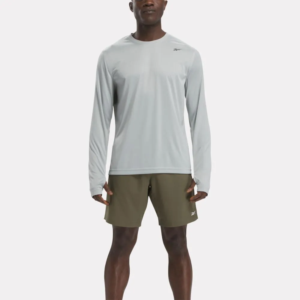 Reebok Apparel Men Training Long Sleeve Tech T-Shirt PURE GREY 3 sold by Reebok