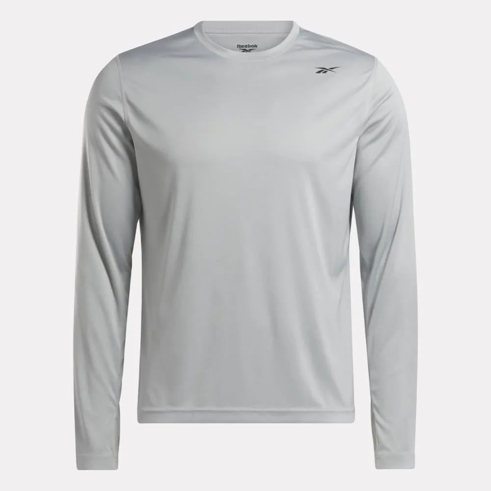 Reebok Apparel Men Training Long Sleeve Tech T-Shirt PURE GREY 3 sold by Reebok product image thumbnail 4