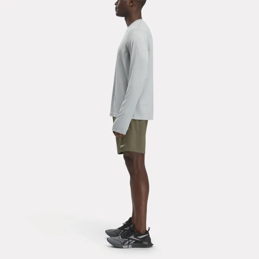 Reebok Apparel Men Training Long Sleeve Tech T-Shirt PURE GREY 3 sold by Reebok product image thumbnail 2