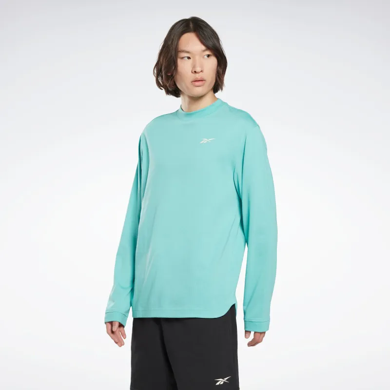 Reebok Apparel Men Myt Long-Sleeve Top Graphic T-Long-Sleeve Top Semi Classic Teal sold by Reebok