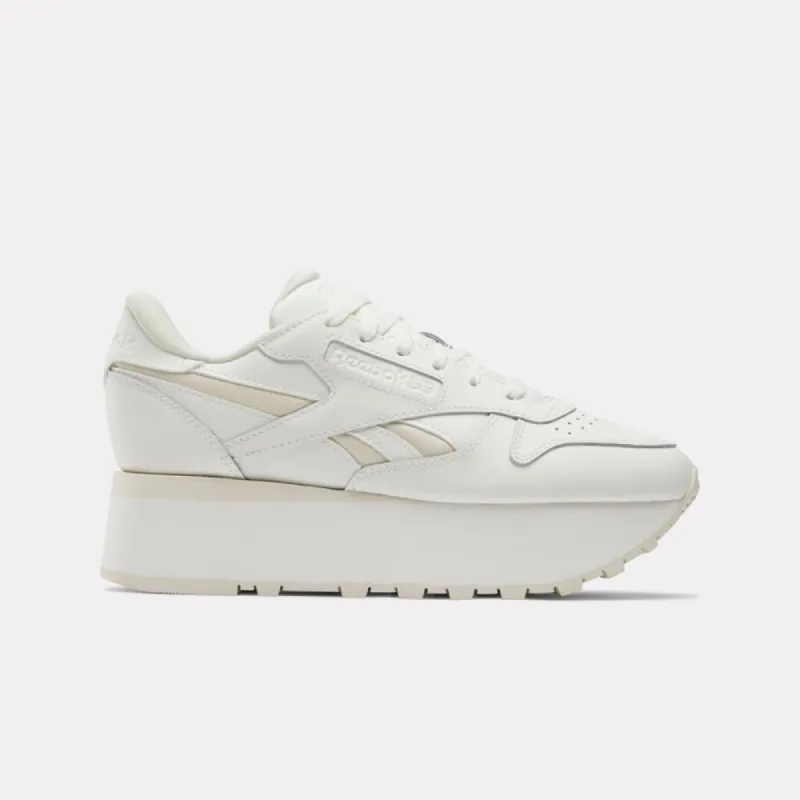 Reebok Footwear Women Classic Leather Triple Lift Shoes CHALK/CHALK/ALABASTER sold by Reebok
