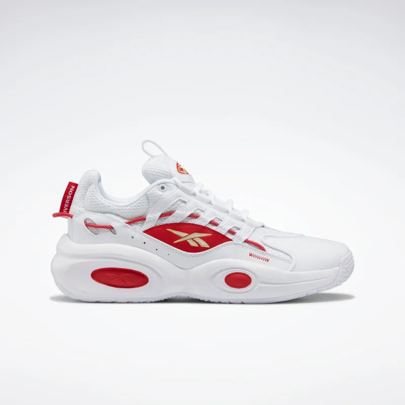 Reebok Footwear Men Reebok Solution Mid Shoes Ftwwht/Vecred/Magold sold by Reebok