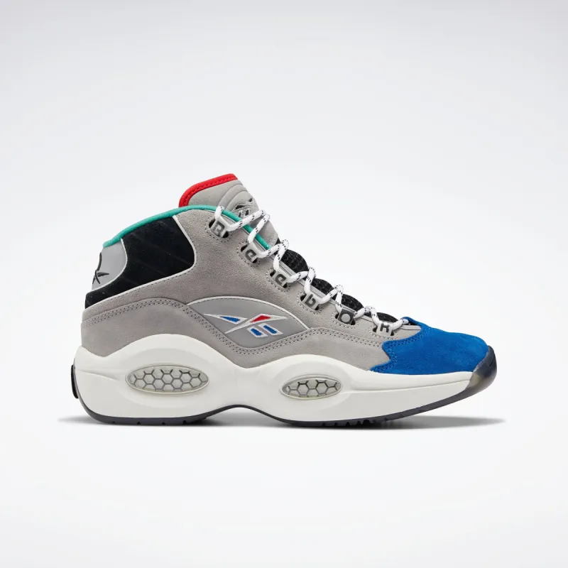 Reebok Footwear Men Question Mid Shoes Mgsogr/Vecblu/Black sold by Reebok