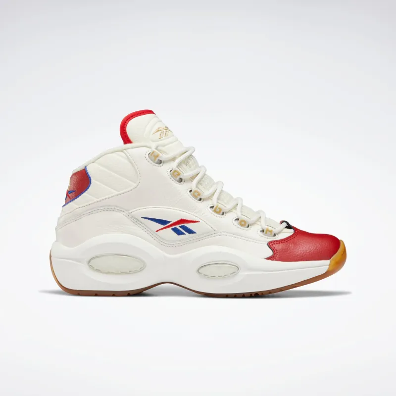 Reebok Footwear Men Question Mid Shoes Chalk/Vecred/Vecblu sold by Reebok