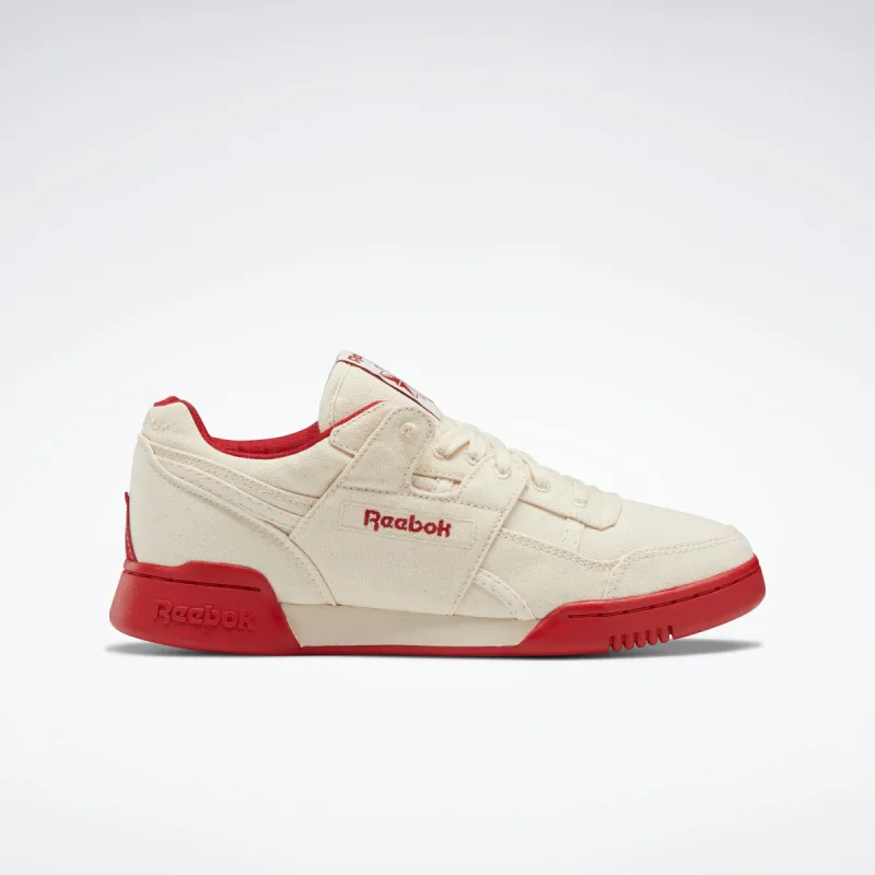 Reebok Footwear Men Workout Plus Shoes Chalk/Chalk/Flasrd sold by Reebok