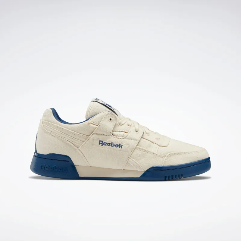 Reebok Footwear Men Workout Plus Shoes Chalk/Chalk/Batblu sold by Reebok