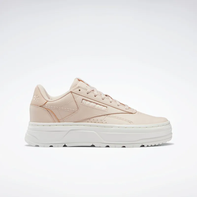 Reebok Footwear Women Club C Double Geo Shoes Sofecr/Sofecr/Chalk made by Reebok