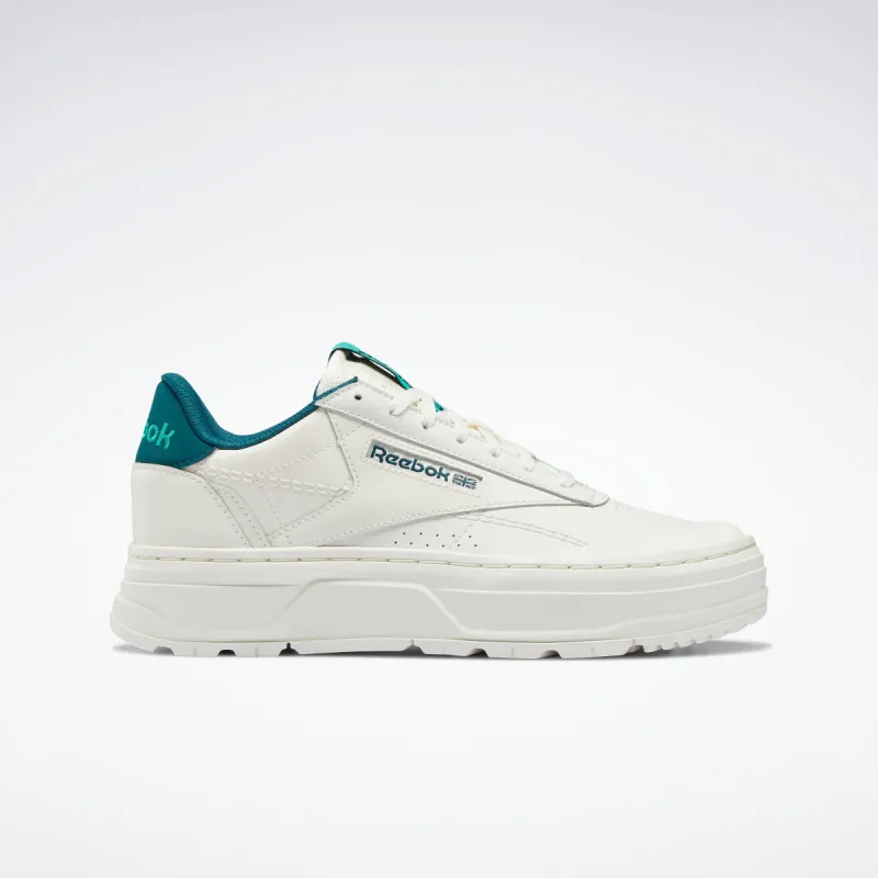 Reebok Footwear Women Club C Double Geo Shoes Chalk/Midpin/Futtea sold by Reebok