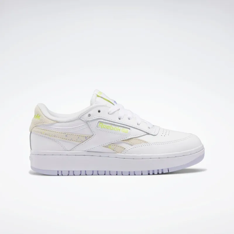 Reebok Footwear Women Club C Double Shoes Ftwwht/Luclil/Soacye sold by Reebok