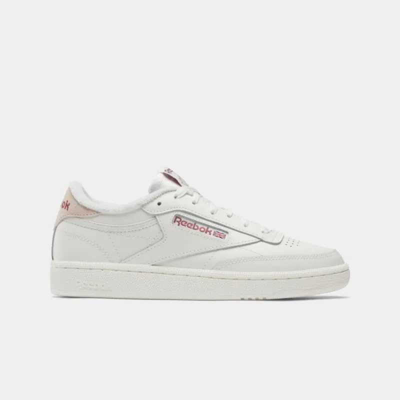 Reebok Footwear Women Club C 85 Women's Shoes CHALK/CHALK/POSSIBLY PNK sold by Reebok