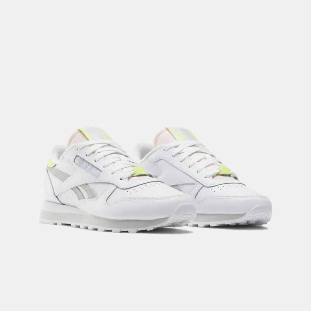 Reebok Footwear Women Classic Leather Shoes FTWWHT/PUGRY2/ACIYEL sold by Reebok product image thumbnail 2