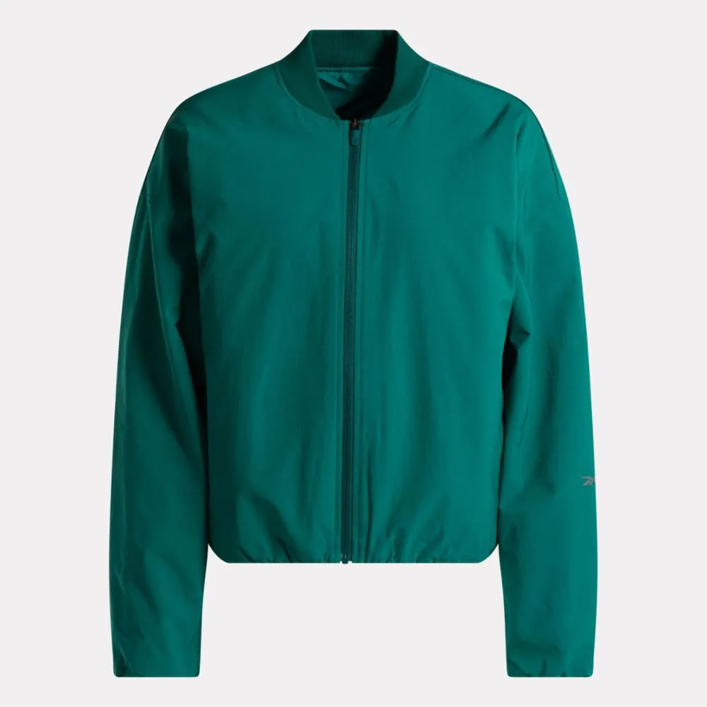 Reebok Apparel Women Active Collective SkyStretch Woven Padded Jacket COLLEGIATE GREEN sold by Reebok product image thumbnail 5
