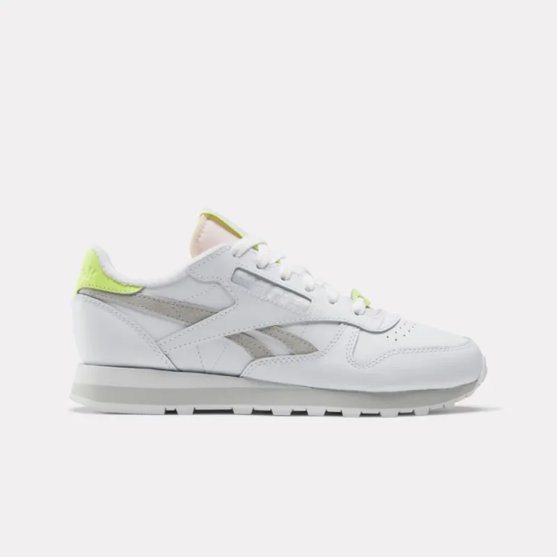 Reebok Footwear Women Classic Leather Shoes FTWWHT/PUGRY2/ACIYEL sold by Reebok