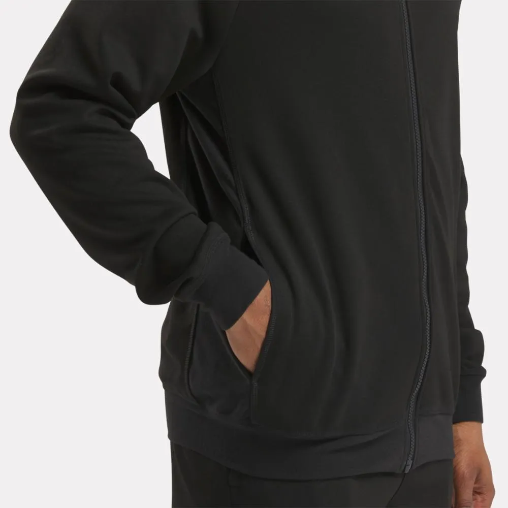 Reebok Apparel Men Basketball Full-Zip Hoodie BLACK sold by Reebok product image thumbnail 4