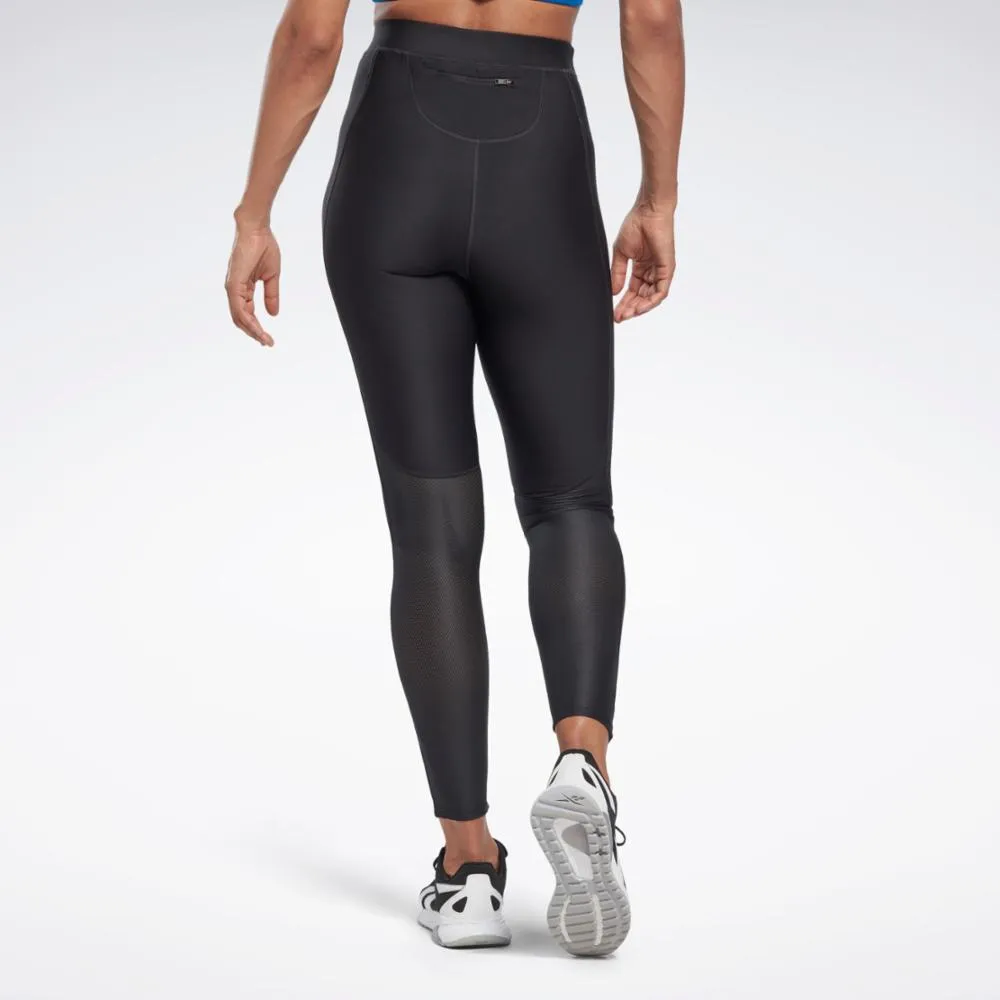 Reebok Apparel Women Running Vector Leggings NGHBLK sold by Reebok product image thumbnail 3