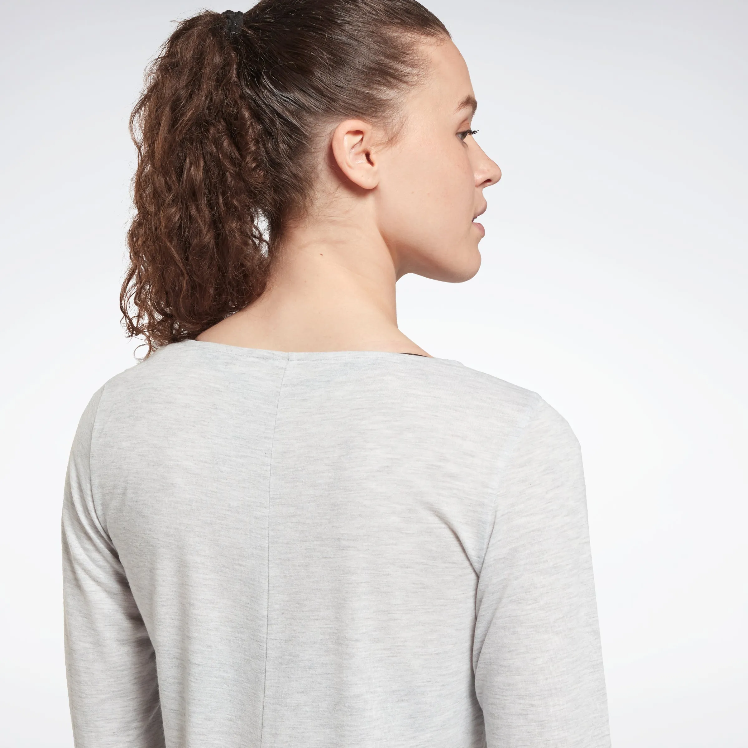 Reebok Apparel Women Workout Ready Supremium Long-Sleeve Top T-Long-Sleeve Top Lgreyh sold by Reebok product image thumbnail 4