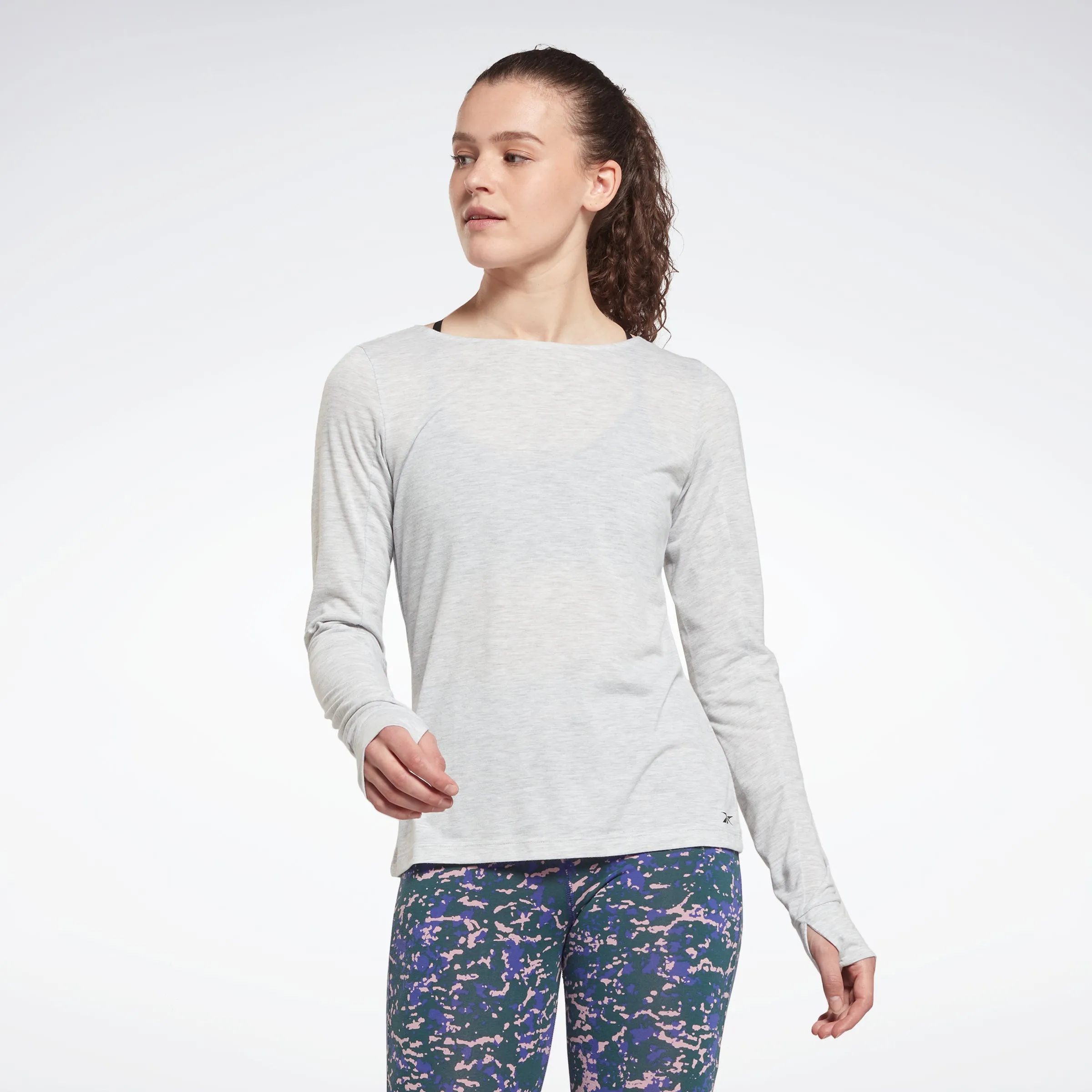 Reebok Apparel Women Workout Ready Supremium Long-Sleeve Top T-Long-Sleeve Top Lgreyh sold by Reebok