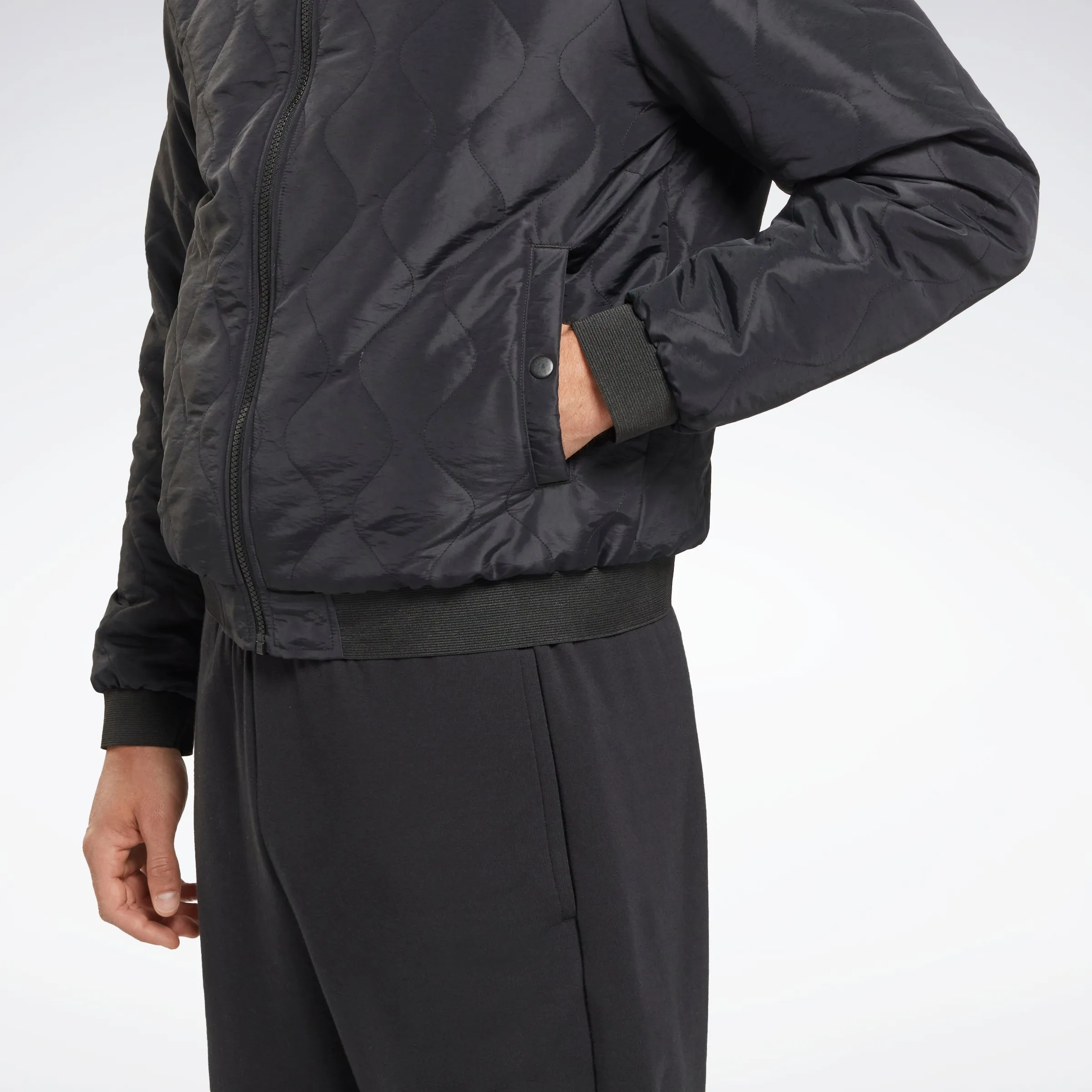 Reebok Apparel Men Outerwear Fleece-Lined Jacket Black sold by Reebok product image thumbnail 5