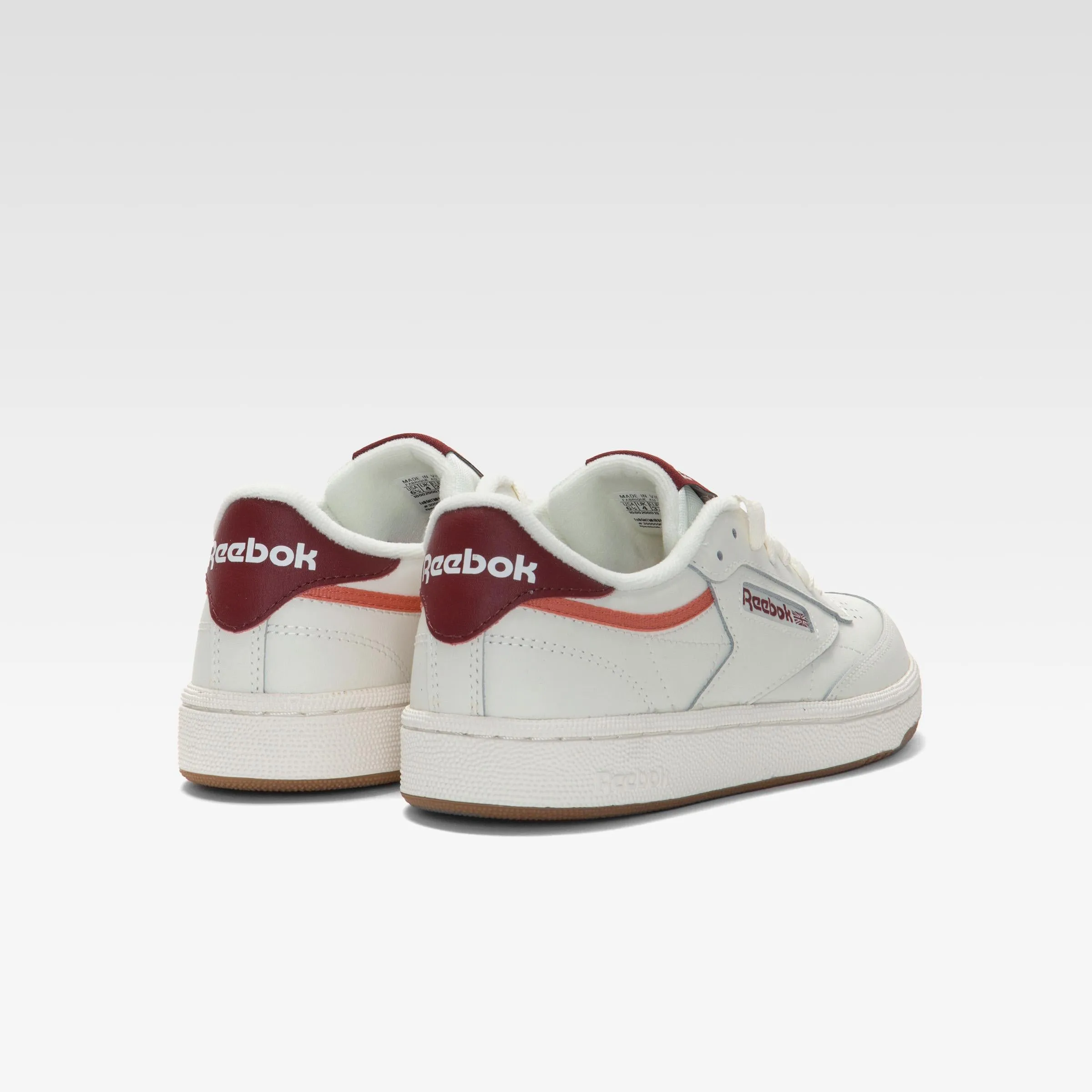 Reebok Footwear Women Club C 85 Shoes CHALK/RICHMAROON/SPRCHRDGCORAL sold by Reebok product image thumbnail 4