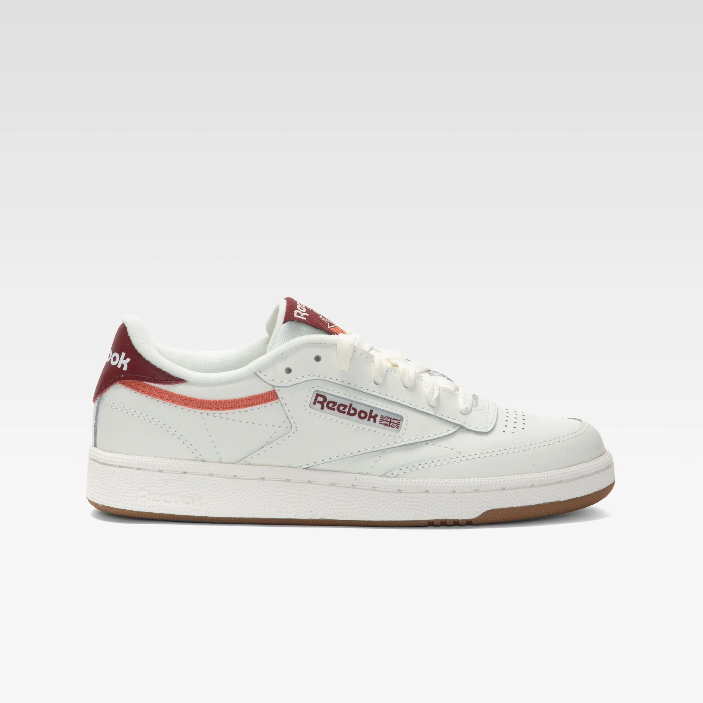 Reebok Footwear Women Club C 85 Shoes CHALK/RICHMAROON/SPRCHRDGCORAL sold by Reebok