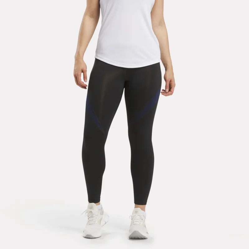 Reebok Apparel Women ID Train Colorblock Leggings NGHBLK sold by Reebok