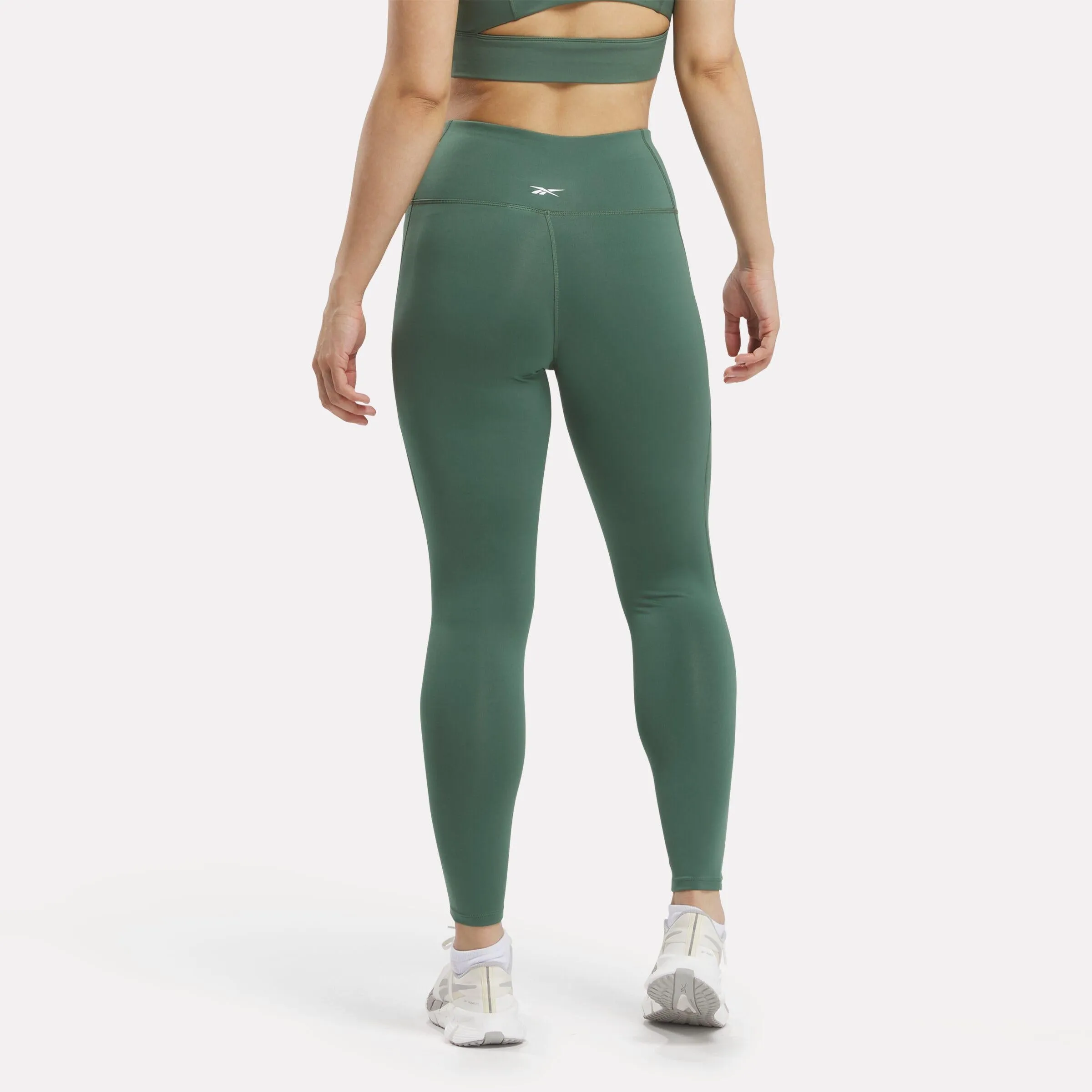 Reebok Apparel Women ID Train Colorblock Leggings ESCAPE GREEN sold by Reebok product image thumbnail 3