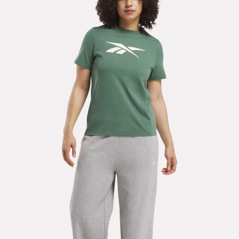 Reebok Apparel Women Vector Graphic T-Shirt ESCAPE GREEN sold by Reebok
