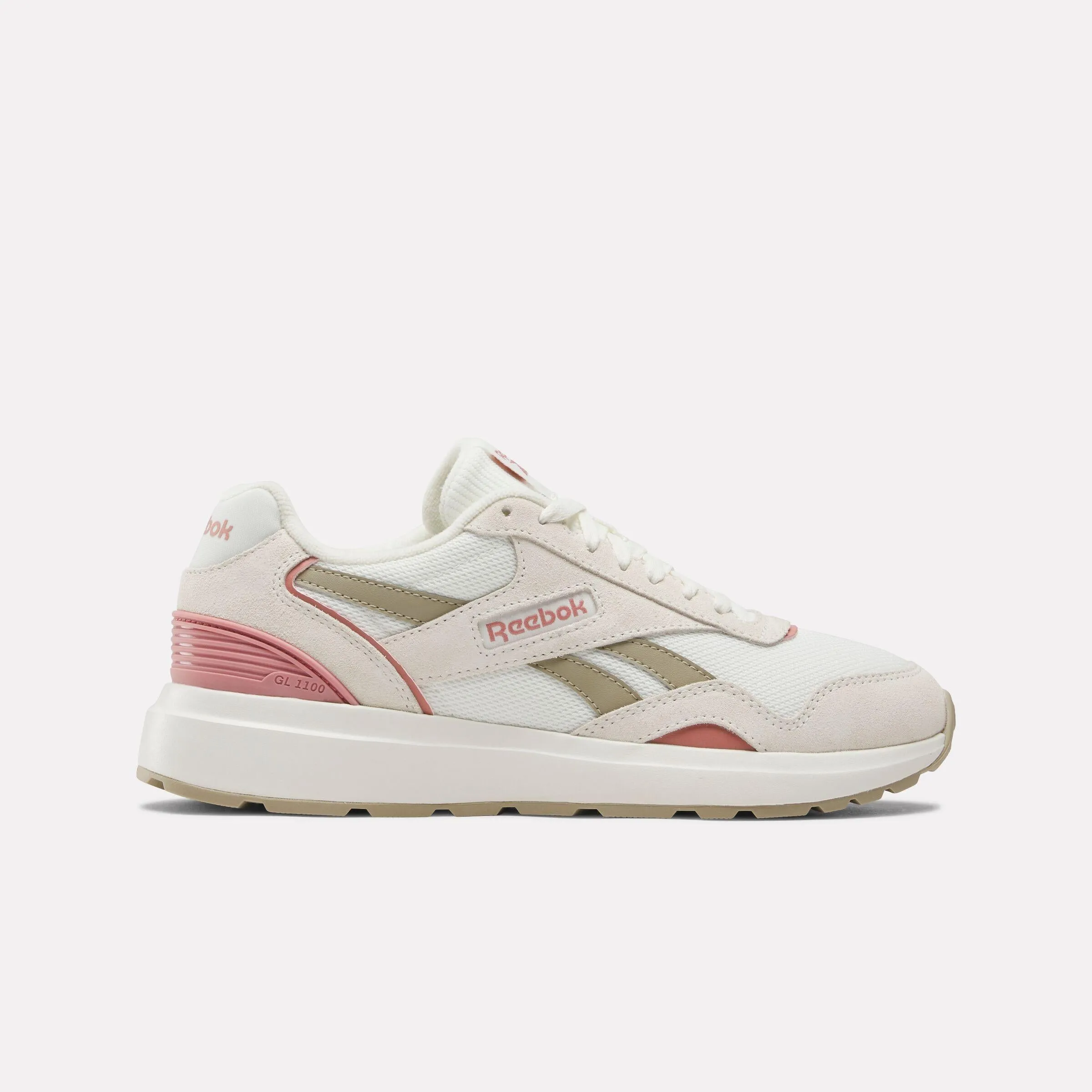 Reebok Footwear Women Reebok GL1100 Shoes VINTAGECHALK/MUSHROOM/PINKCLAY sold by Reebok