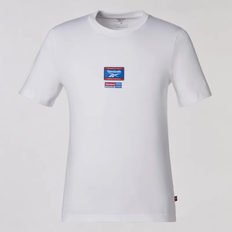 Reebok Apparel Men Reebok Identity Badge T-Shirt WHITE sold by Reebok